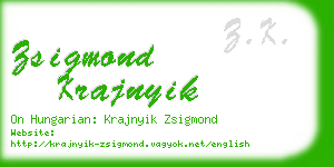 zsigmond krajnyik business card